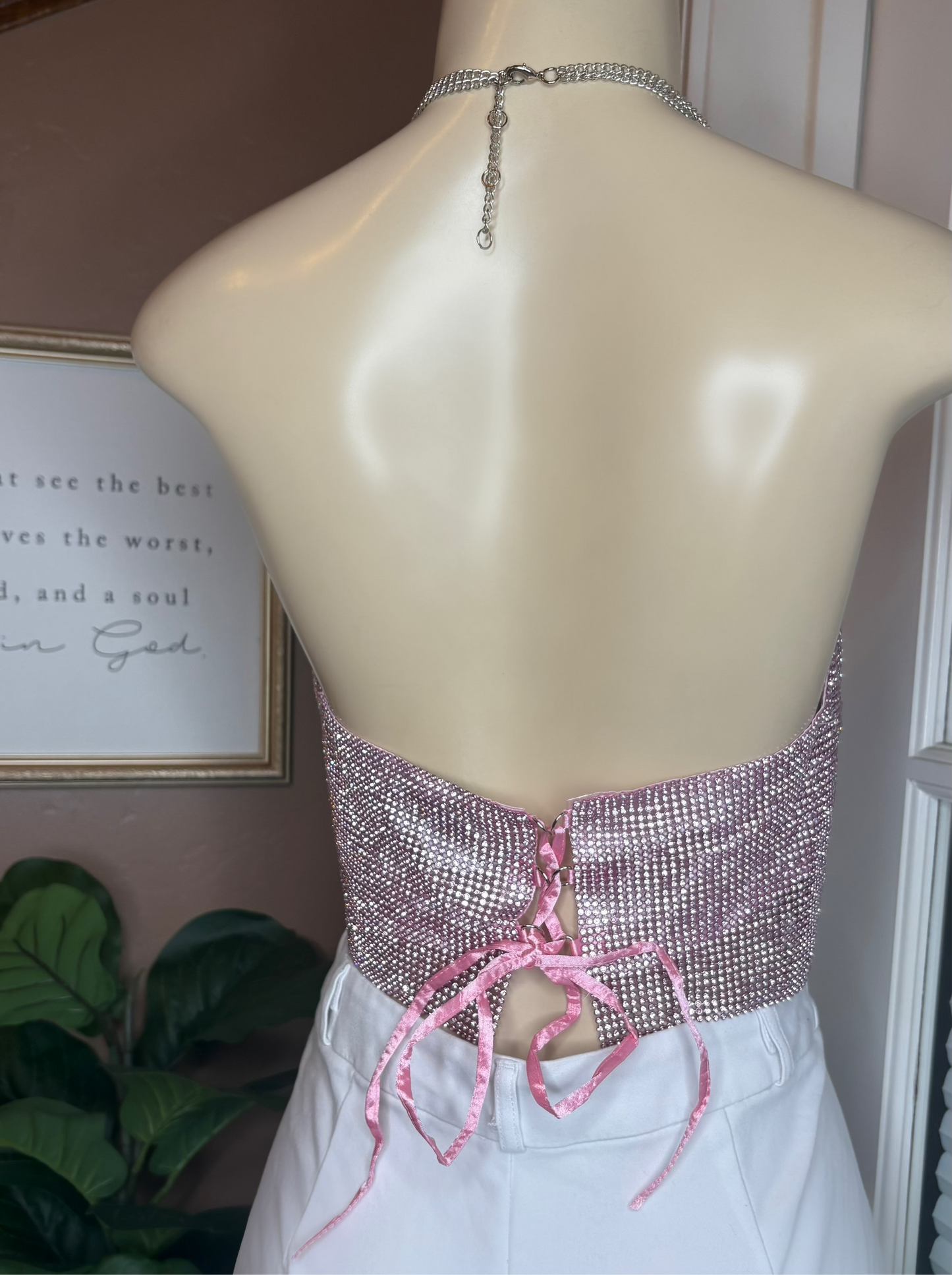 Sweetheart Rhinestone Top