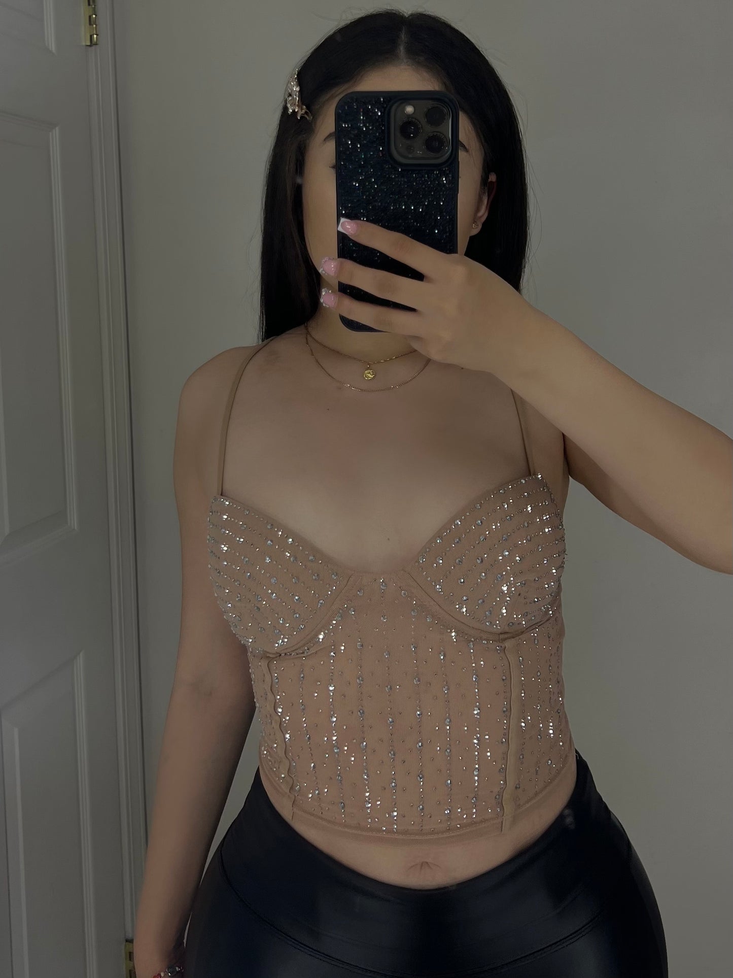 Rhinestone Lizbeth Top